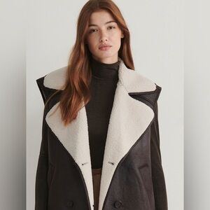 Reserved Brown and Cream Teddy Jacket